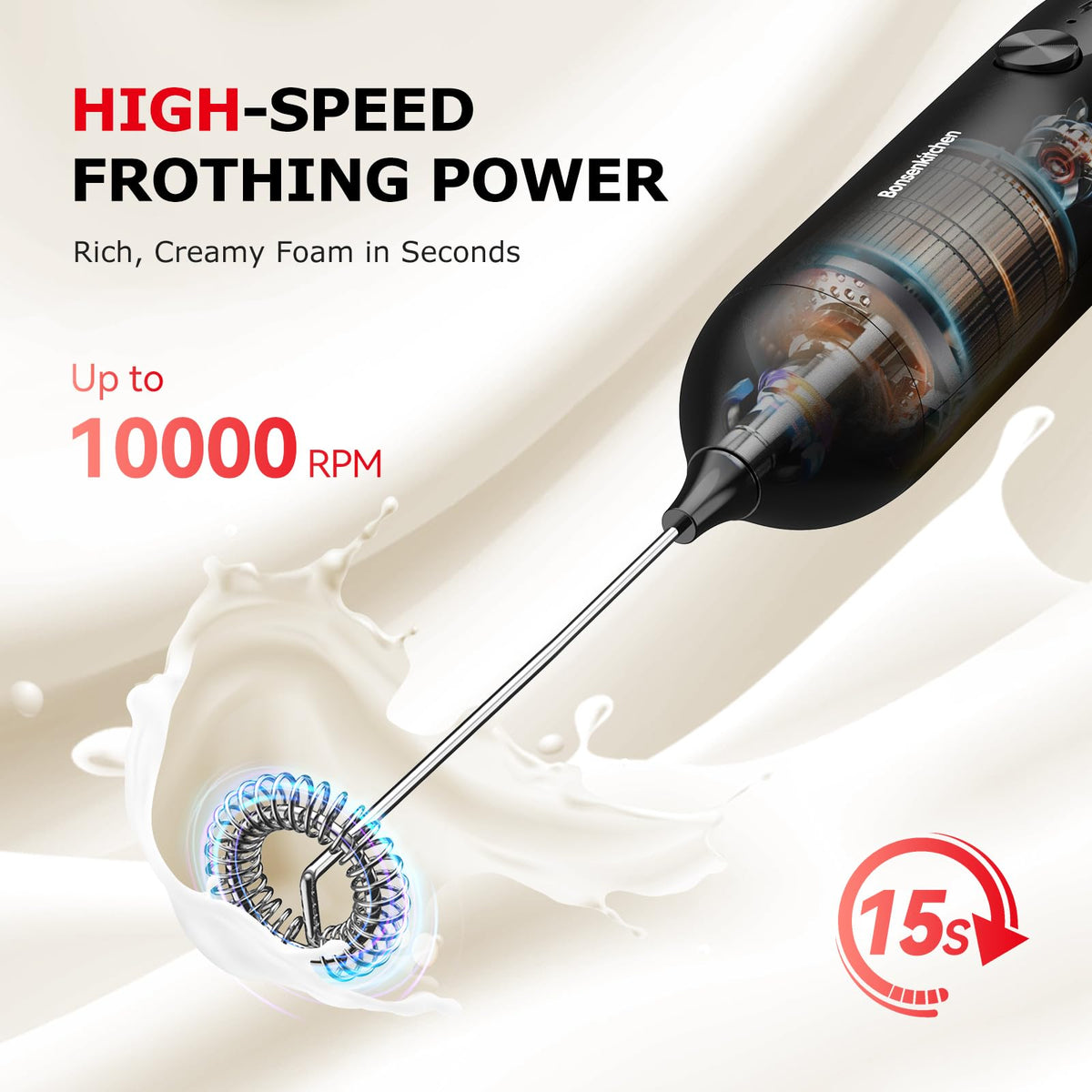 Rechargeable Handheld Milk Frother G641265