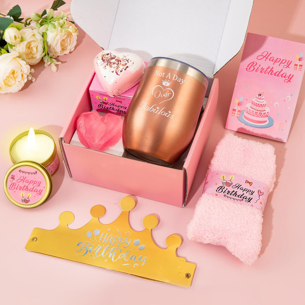 Pink Gift Basket D27542