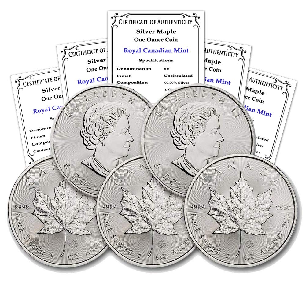 1 oz Canadian Silver Maple Leaf F68802