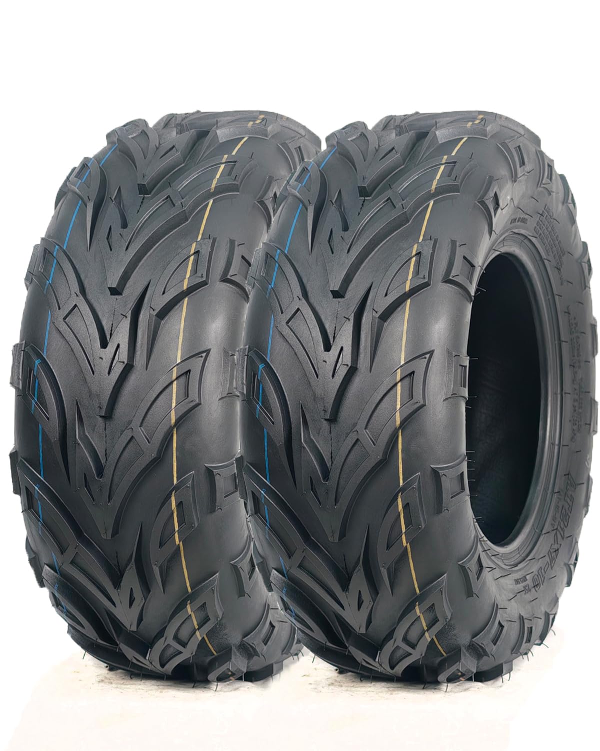 Set of 2 19x7-8 Tubeless ATV Tires F102597