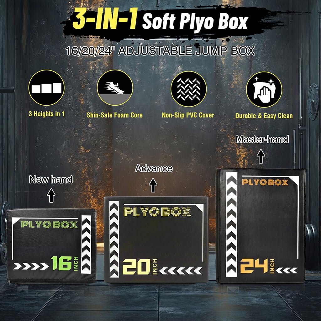 3-in-1 Plyometric Jump Box F630