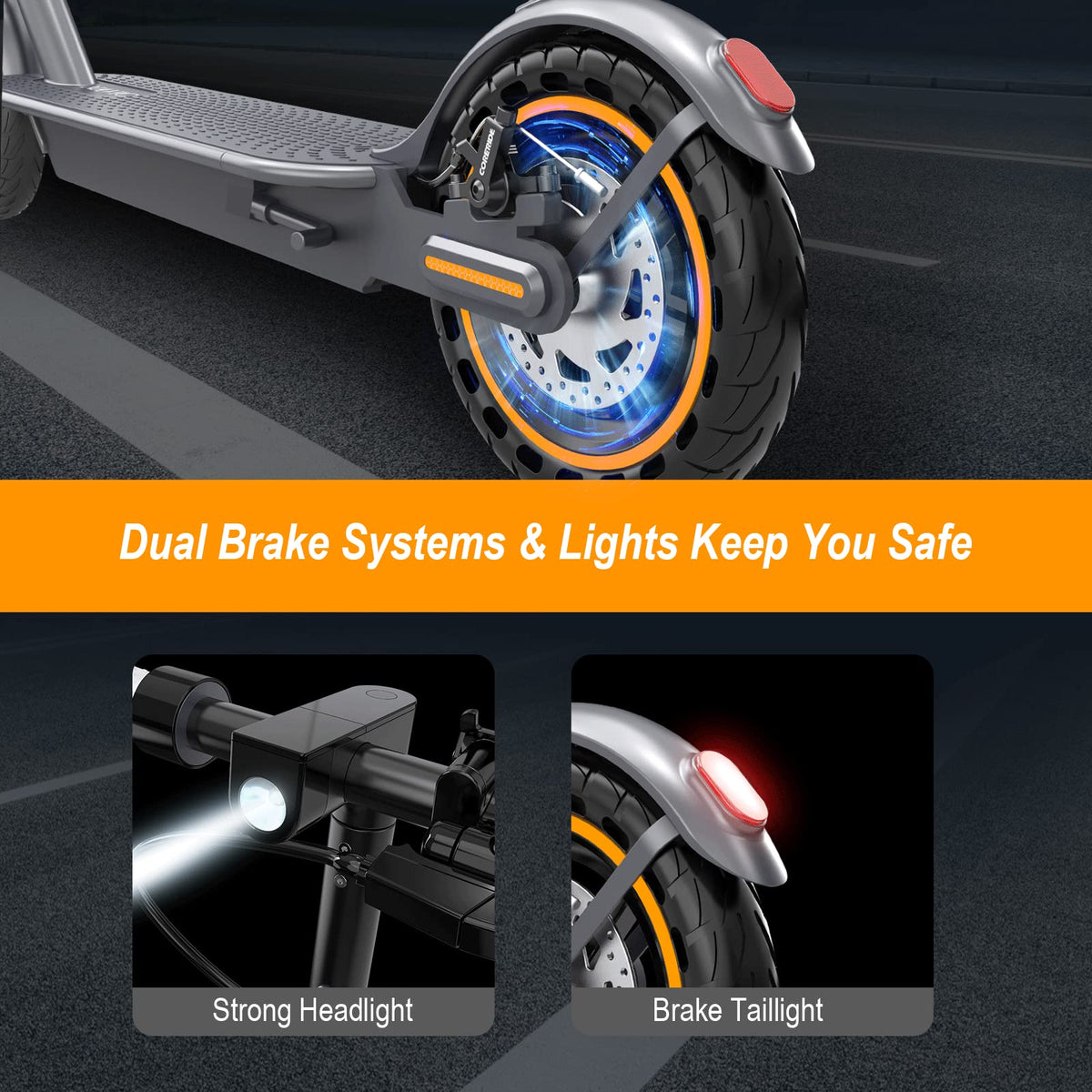 Electric Scooter with Dual Suspension U8988