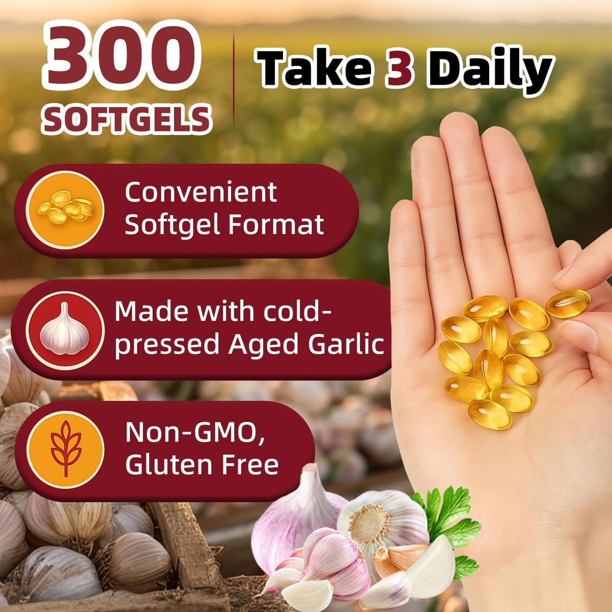 Aged Garlic Extract Vegetarian Softgels L968