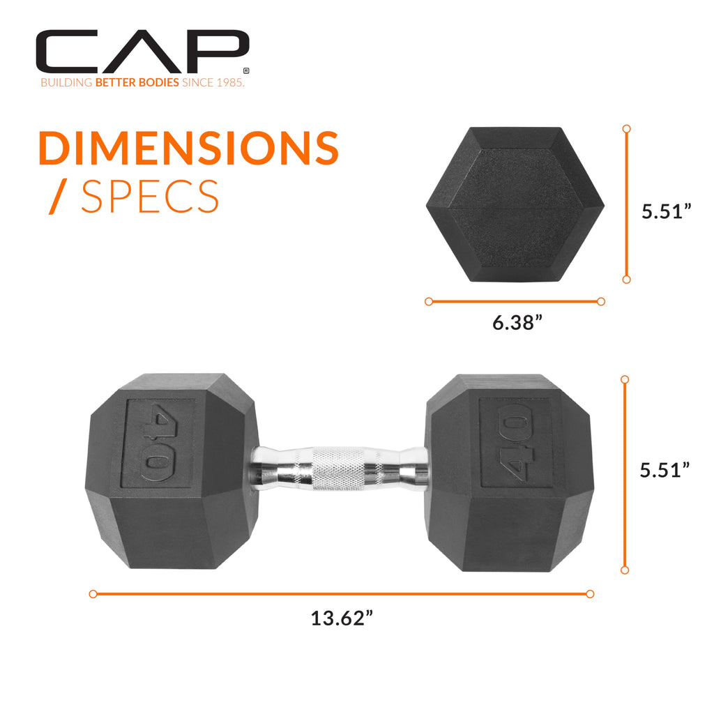 Rubber Coated Hex Dumbbells Q7250