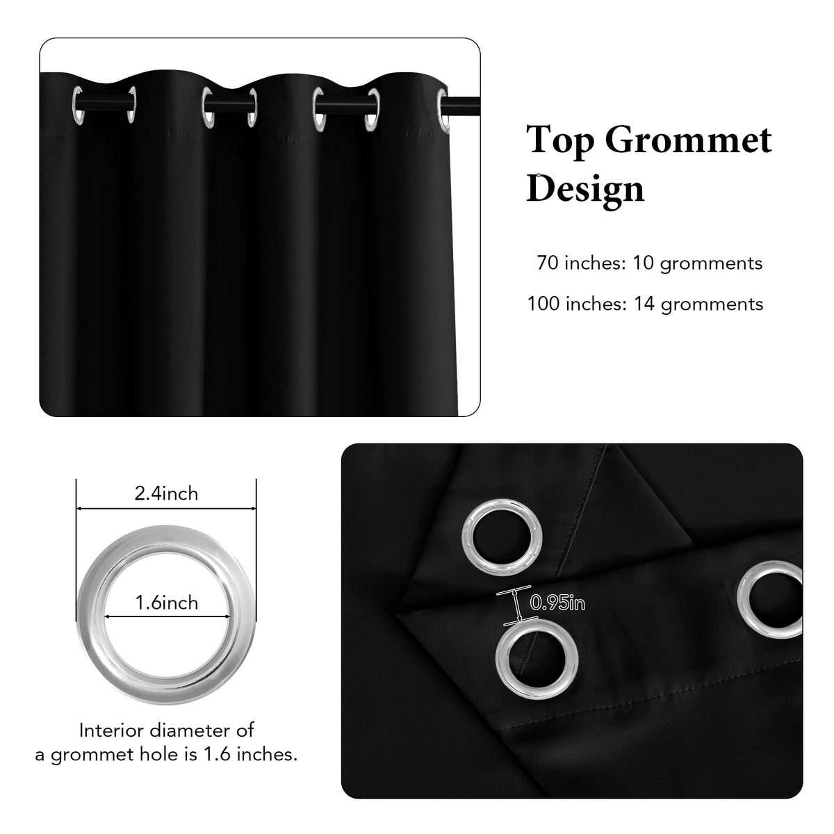 Extra Wide Blackout Curtains N44549