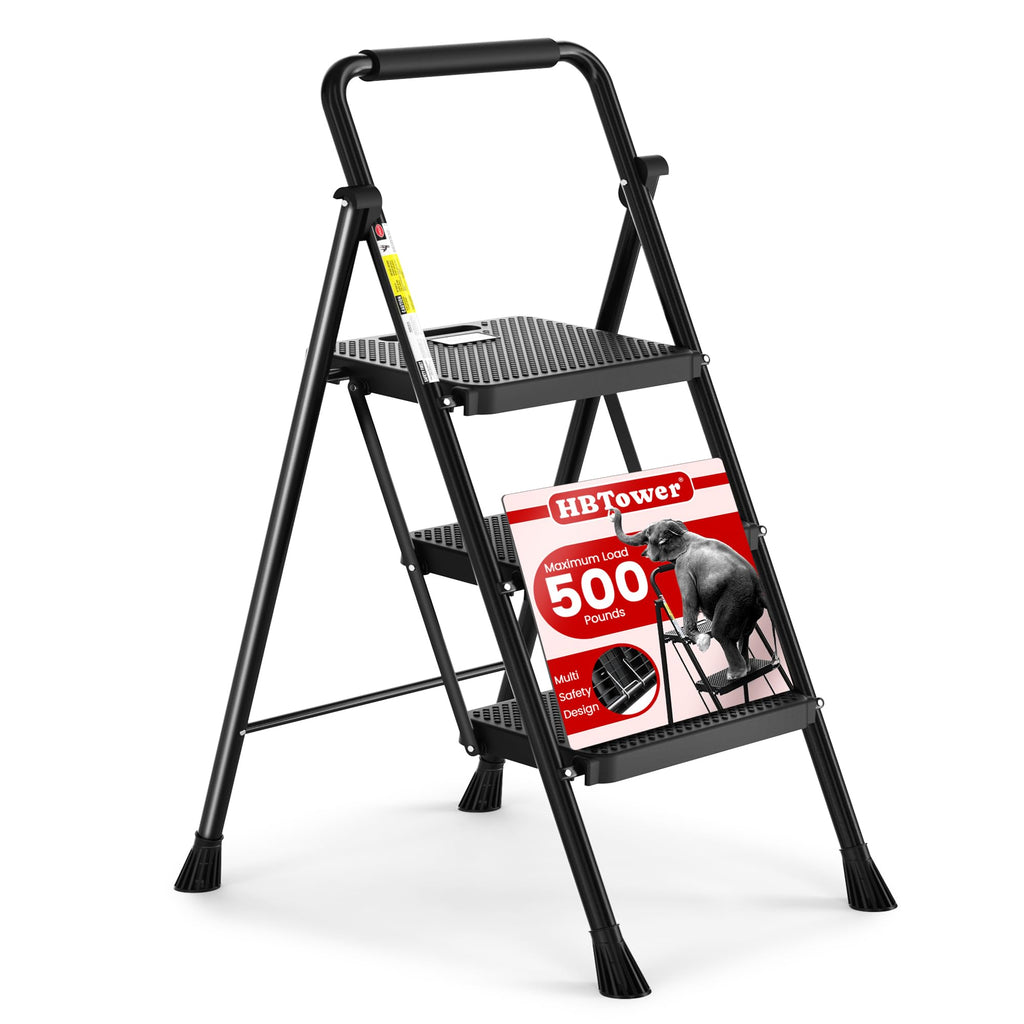 Folding Step Ladder with Anti-Slip Pedal A90757