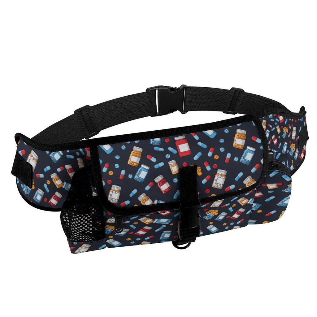 White Dog Walking Fanny Pack C41054