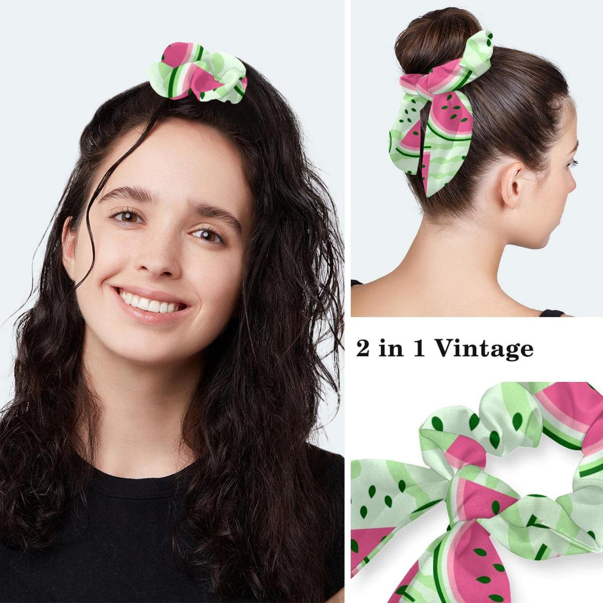 Pink Strawberry Pattern Working Cap with Bow Y352979