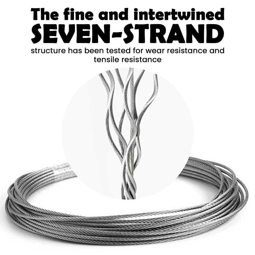 1/8 inch Stainless Steel Wire Rope Kit, 33ft Z25423