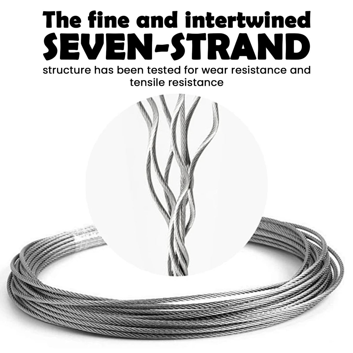 1/8 inch Stainless Steel Wire Rope Kit, 33ft Z25423