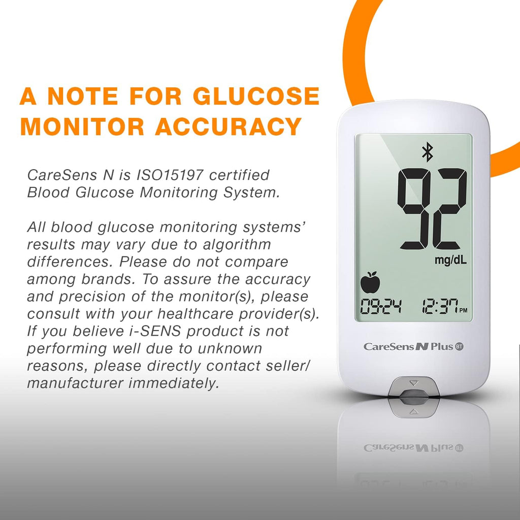 Bluetooth Blood Glucose Monitor Kit with 100 Test Strips and 100 Lancets M4028