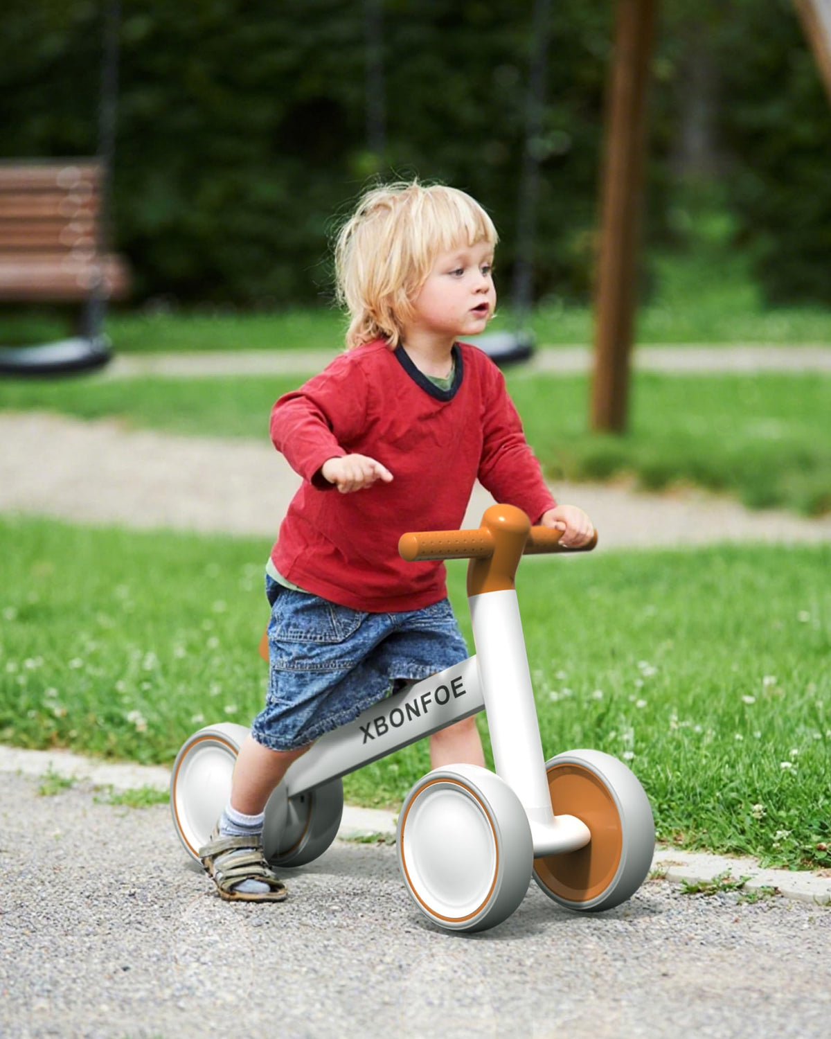 10-24 Month No Pedal Balance Bike with 4 Wheels F167294