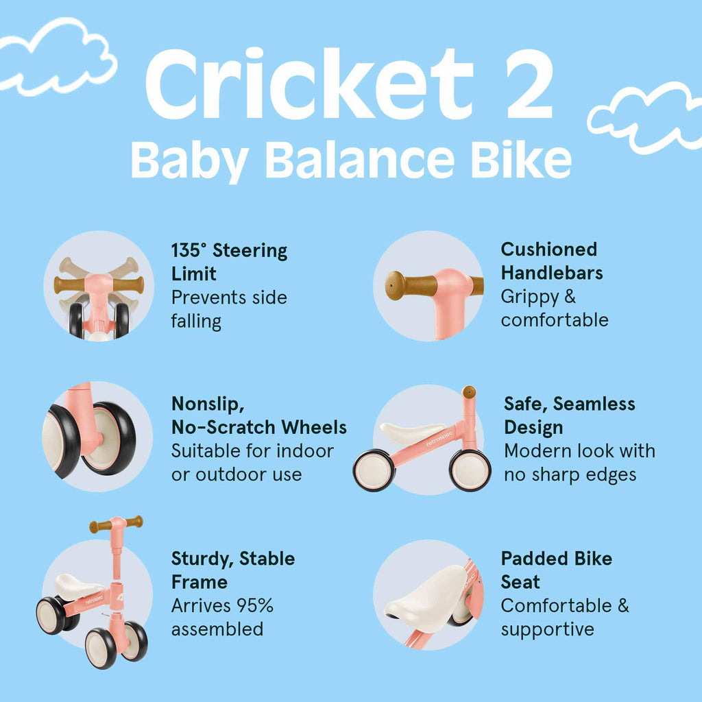 Baby Walker Balance Bike with 4 Wheels A637