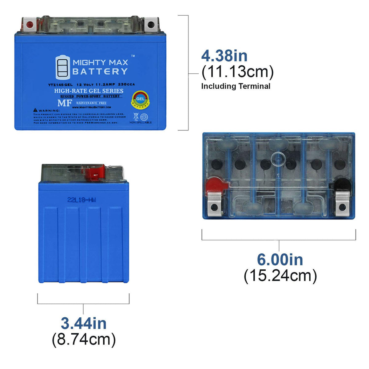 12V 11.2Ah GEL Battery G398