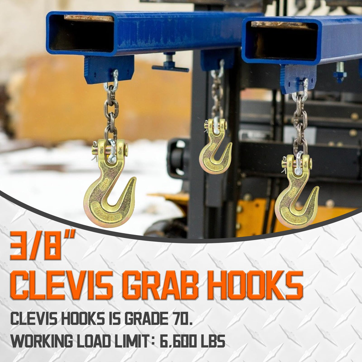3/8" Heavy Duty Clevis Grab Hook I129571