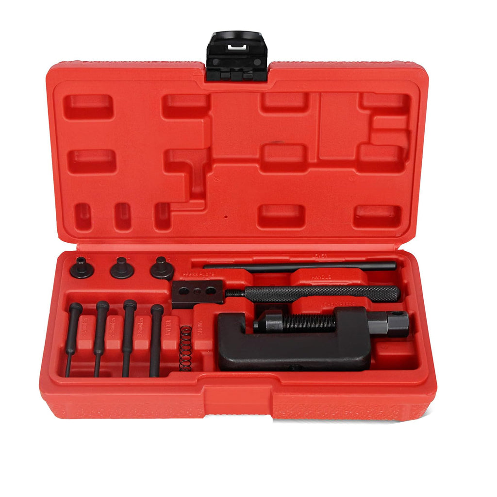 13 Pc Motorcycle Chain Breaker and Riveting Tool Kit N18444