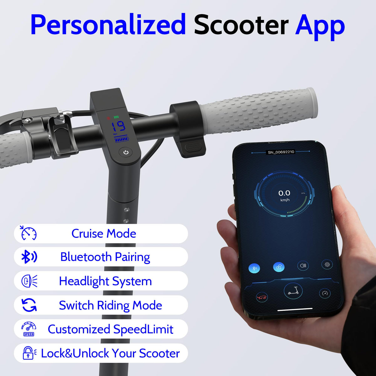 Electric Scooter with Dual Suspension U8988