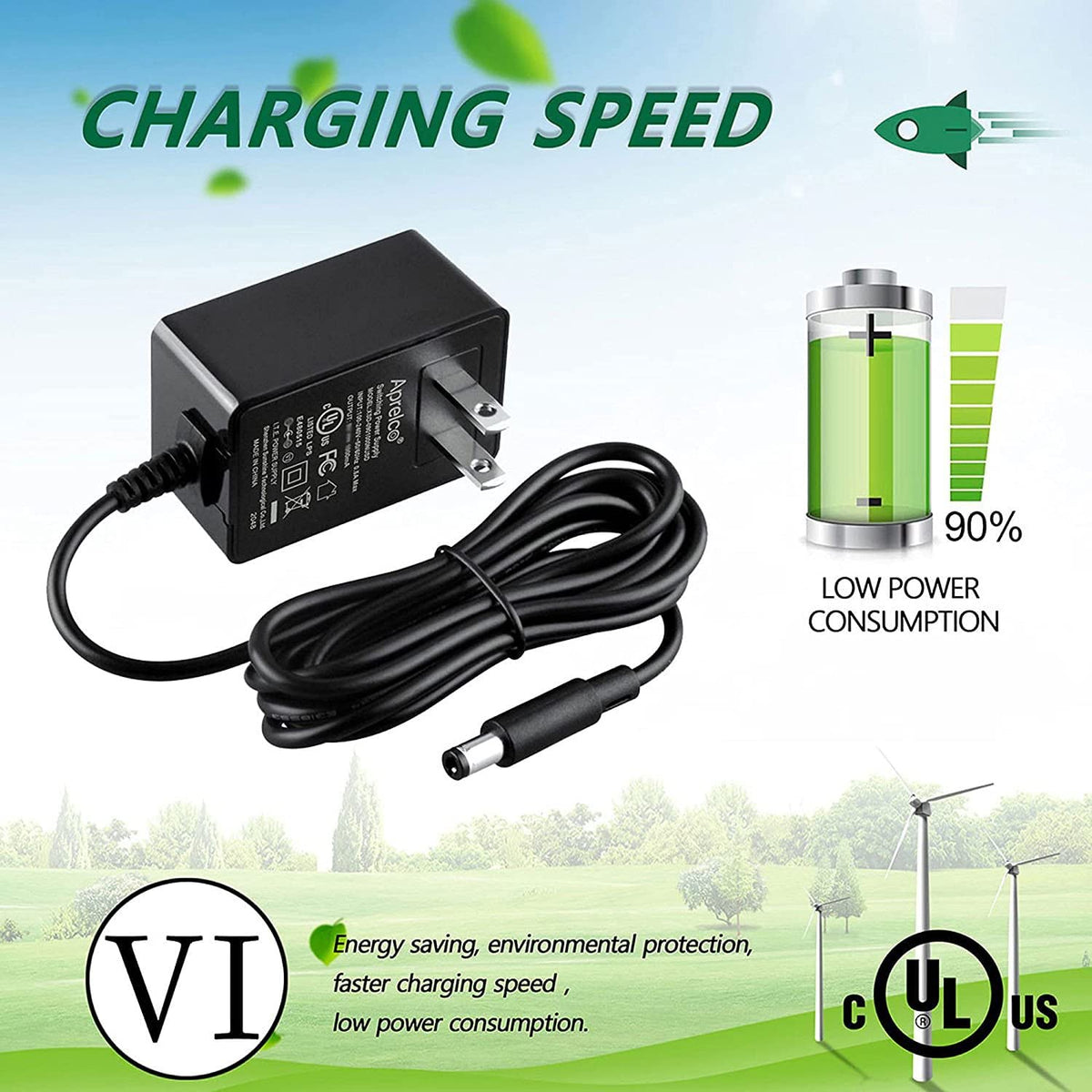 AC/DC Adapter for 12V Jump Starter H629