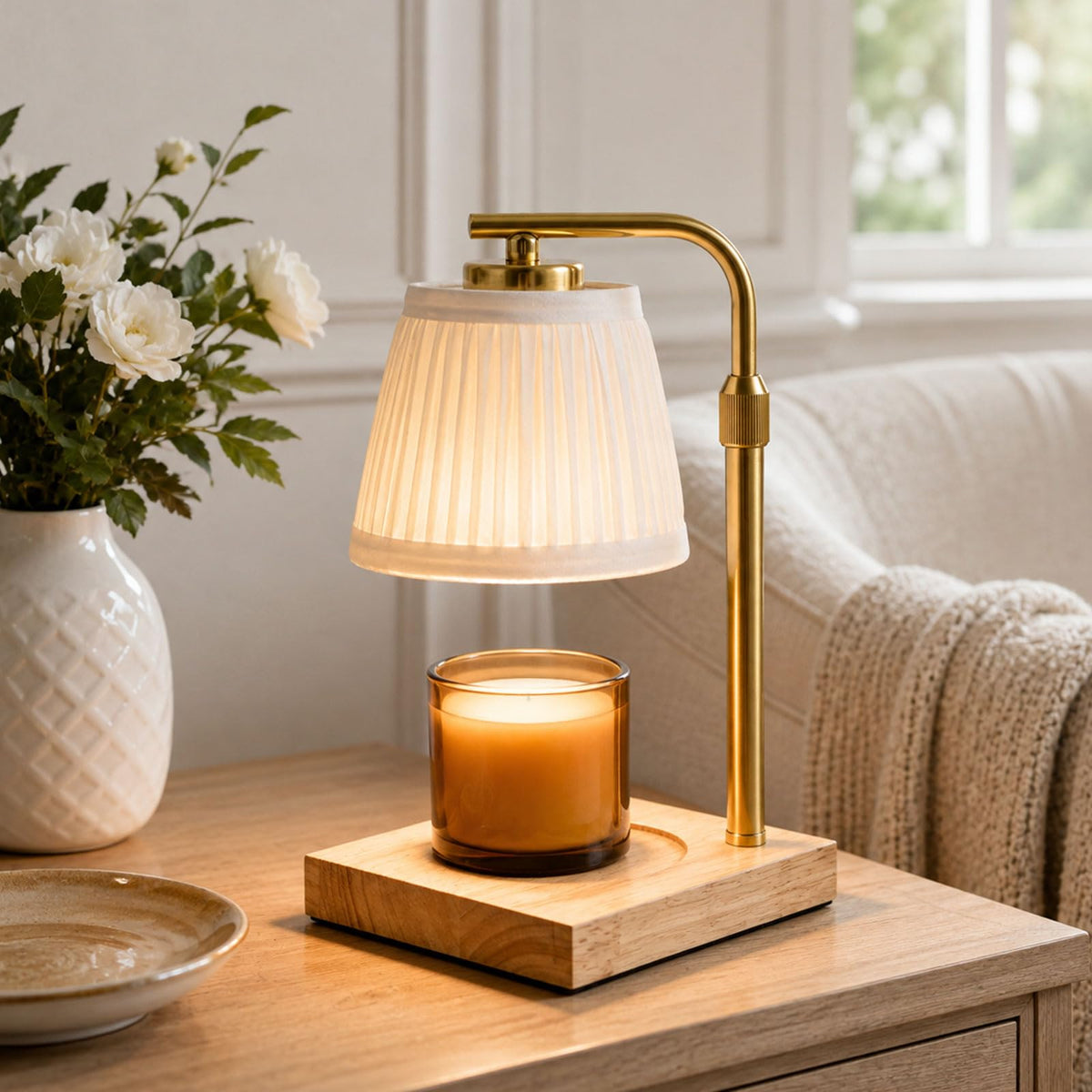 Candle Warmer Lamp with Timer and Dimmable Table Lamp H894