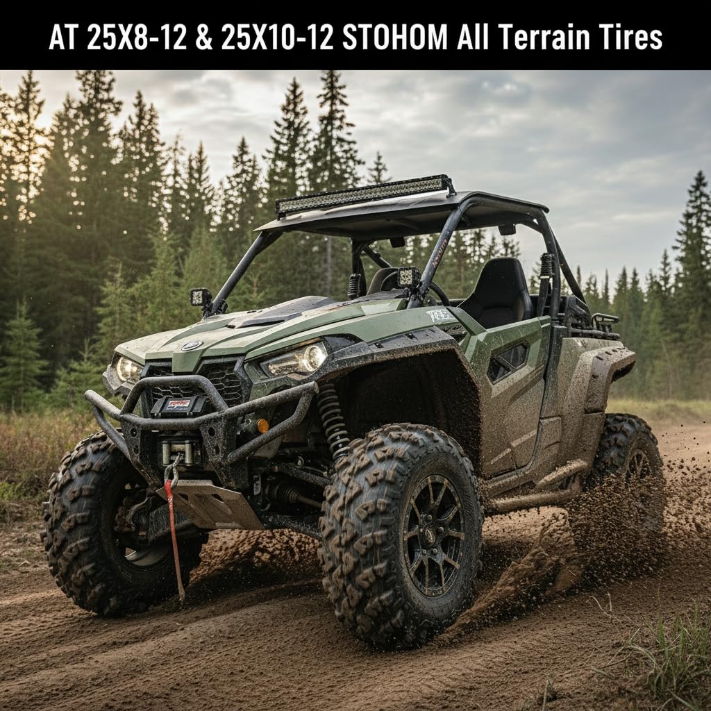 Set of 2 19x7-8 Tubeless ATV Tires F102597