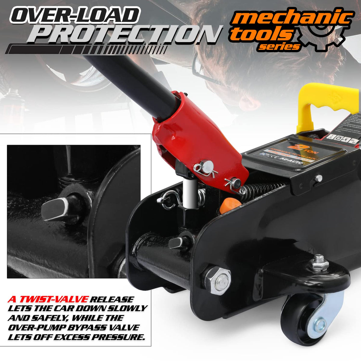 2 Ton Hydraulic Trolley Jack Car Lift with Storage Case W158305
