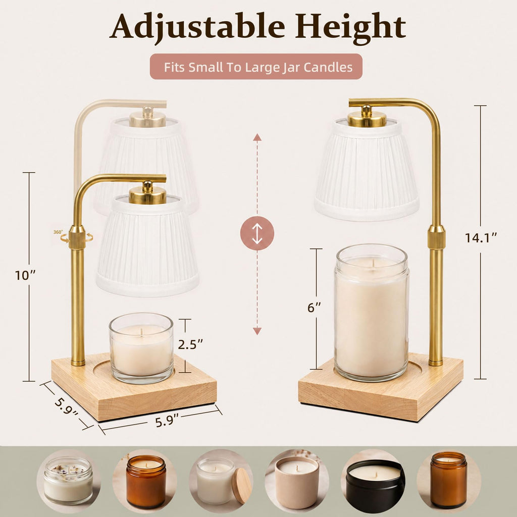 Candle Warmer Lamp with Timer and Dimmable Table Lamp H894