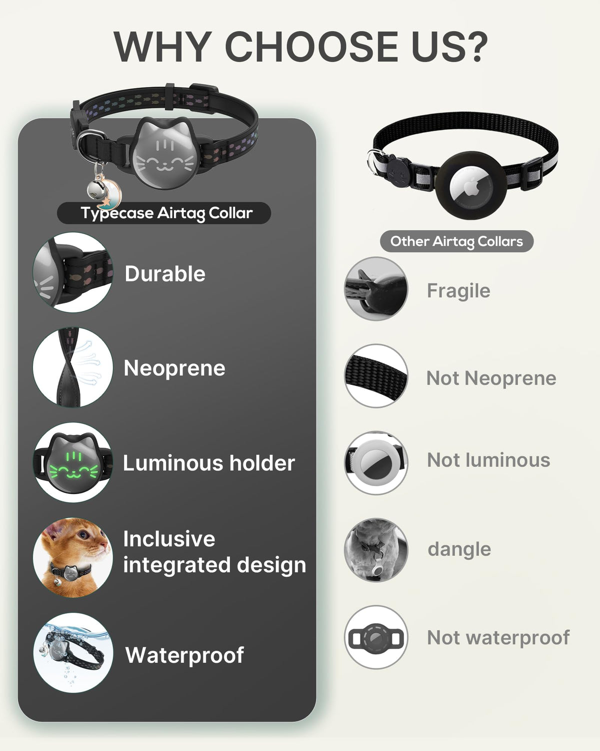 Reflective Breakaway Cat Collar with Bell J14194