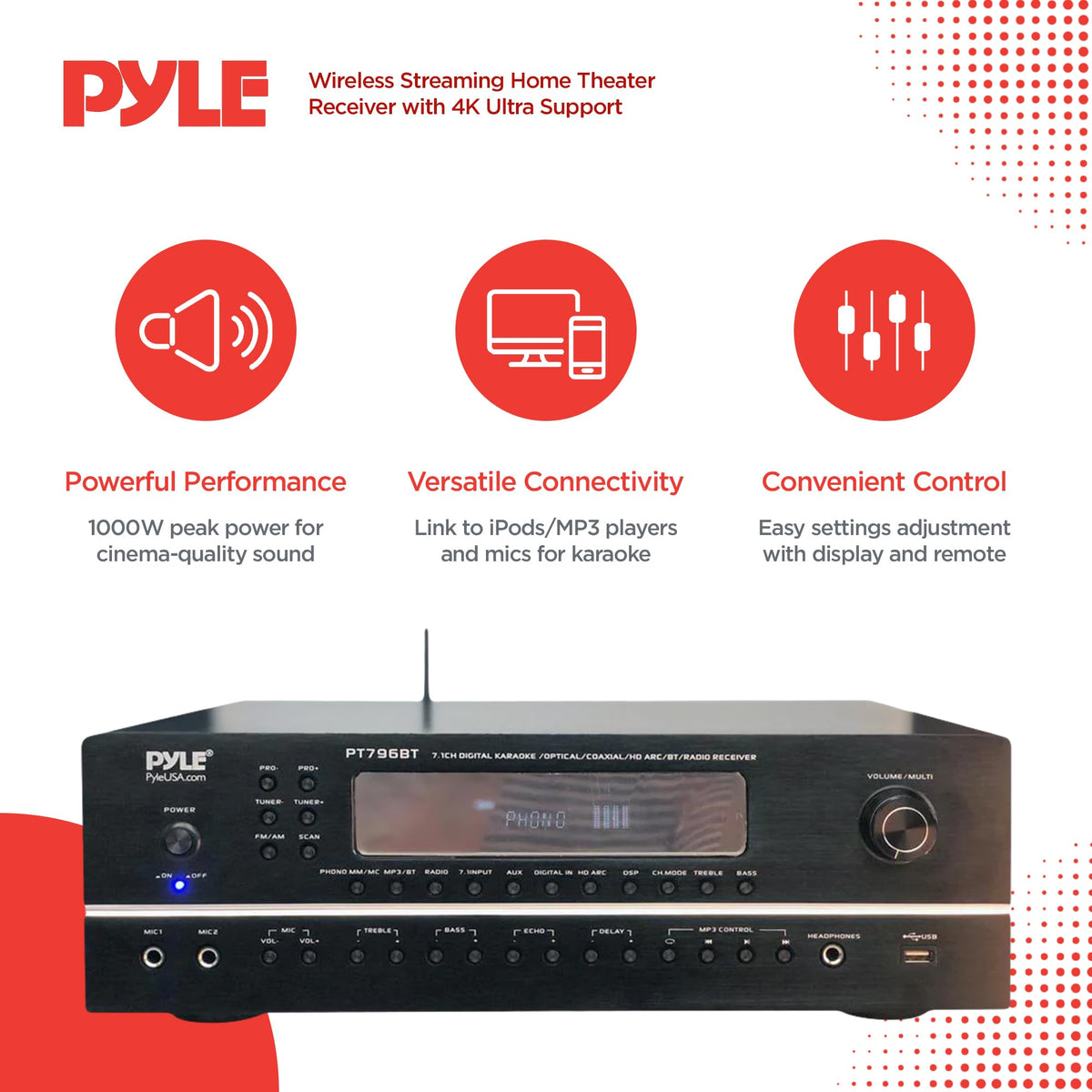 7.1-Channel Bluetooth Stereo Amplifier X965