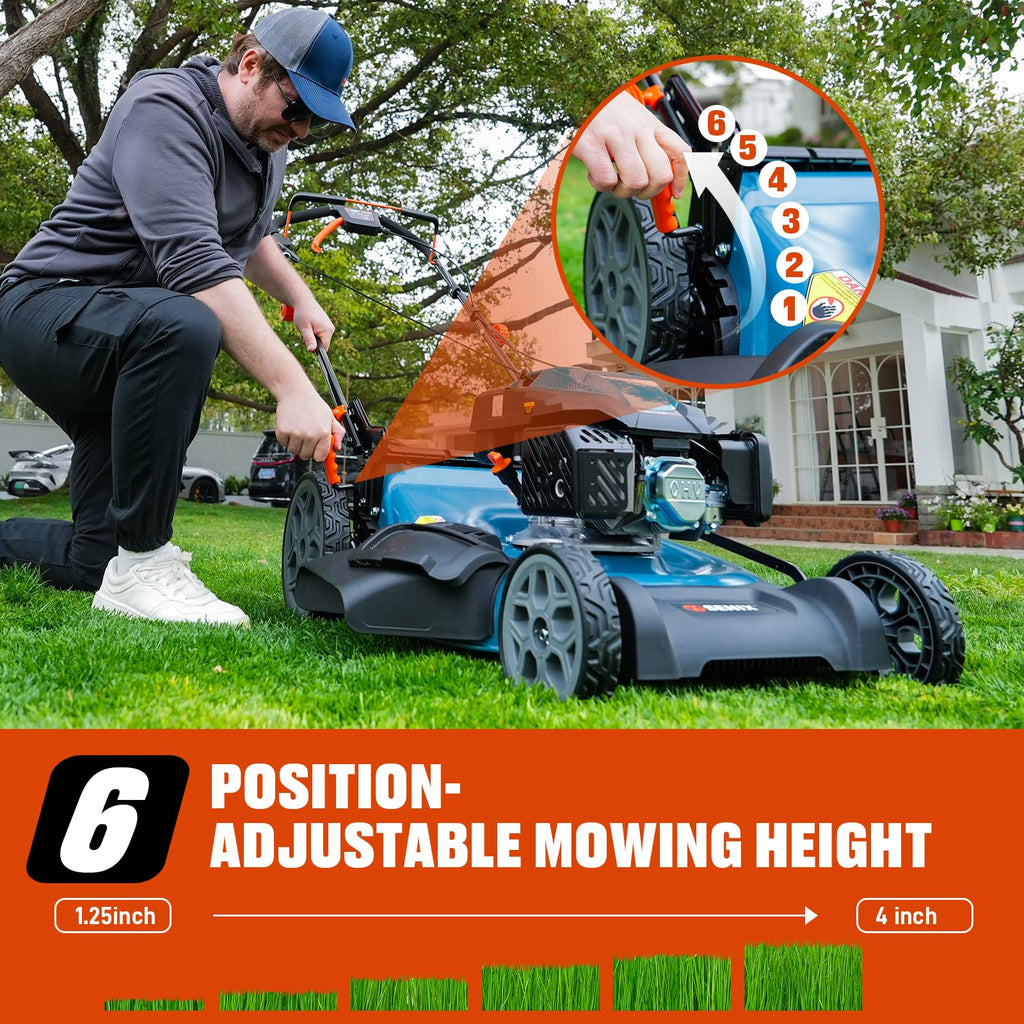 22" 3-in-1 Variable Speed Self Propelled Gas Lawn Mower K82325