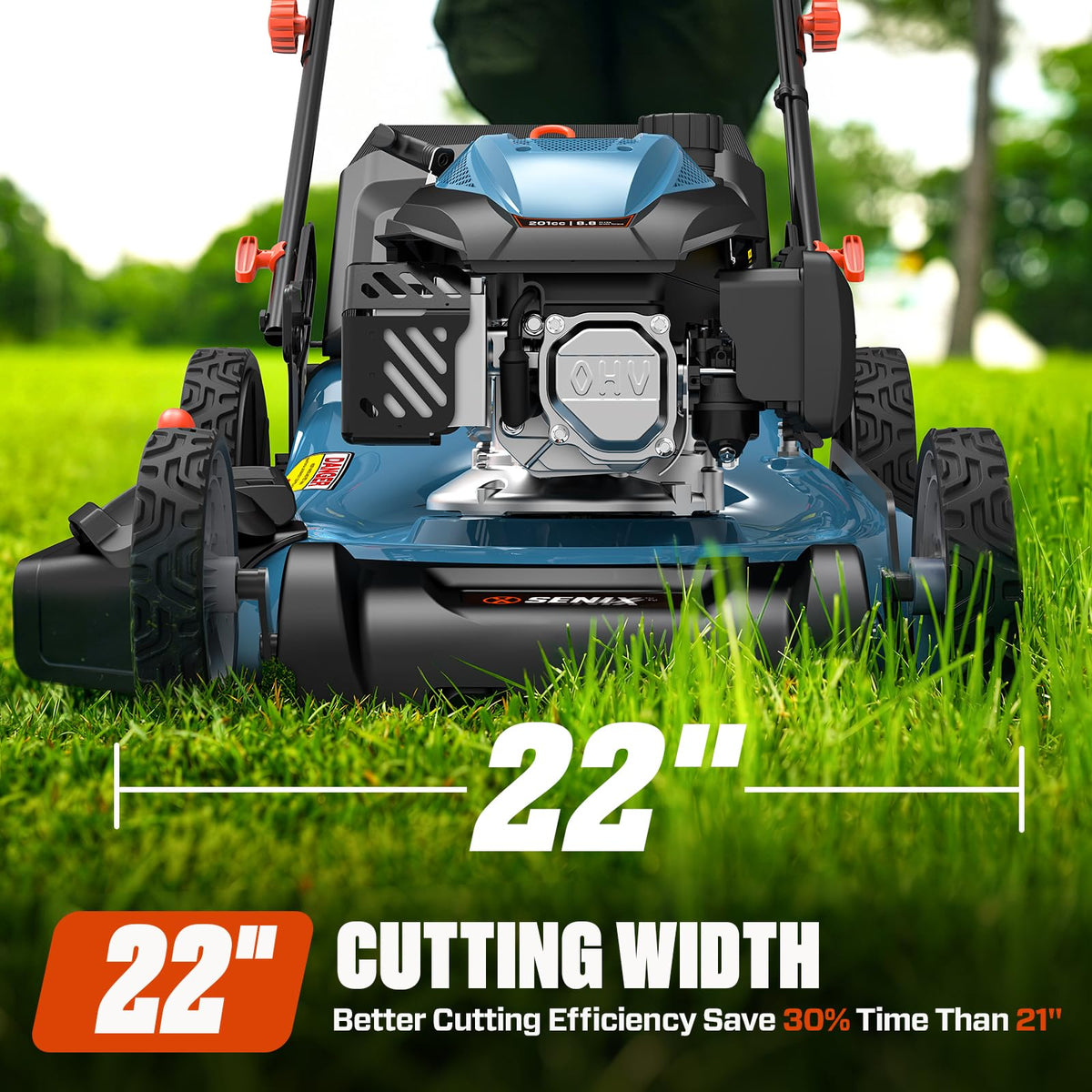 22" 3-in-1 Variable Speed Self Propelled Gas Lawn Mower K82325
