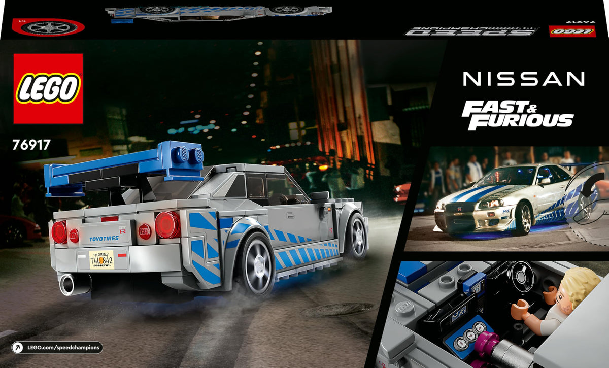 Nissan Skyline GT-R R34 Race Car Toy Building Kit E14126