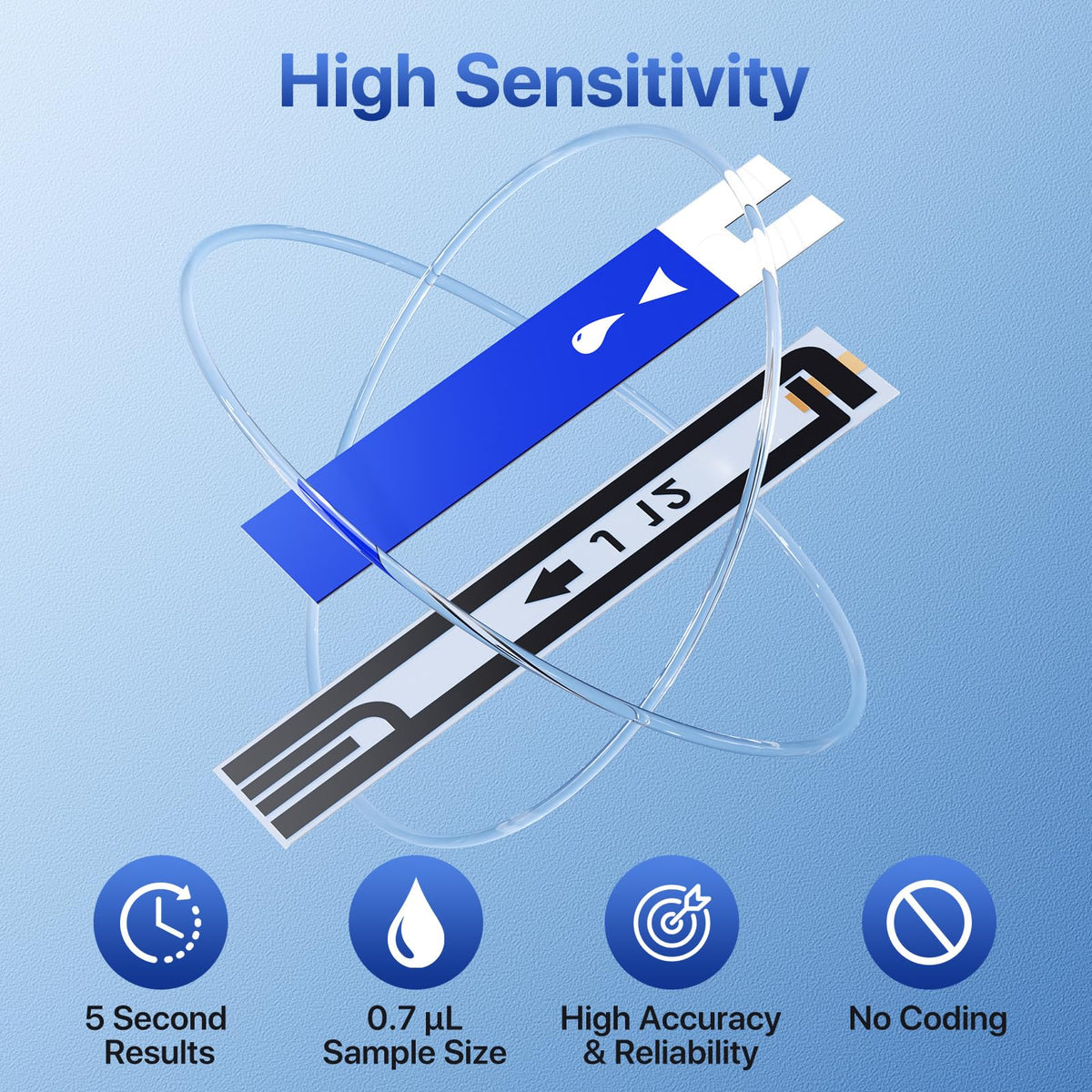 Blood Glucose Test Strips 100ct & Lancets 100ct E693