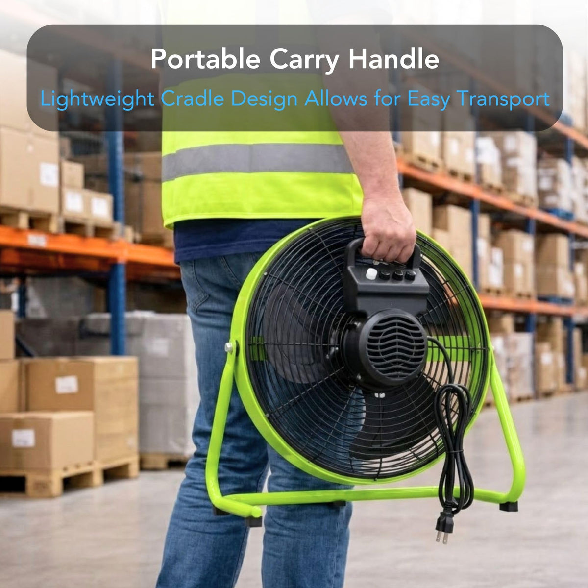18-Inch High-Velocity Industrial Floor Fan B72040