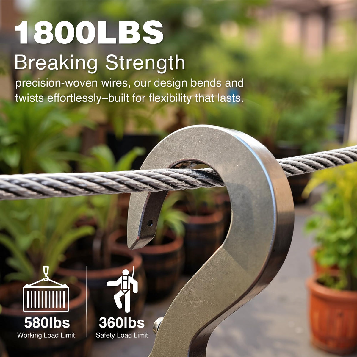 1000FT 1/8" T316 Stainless Steel Cable with Cutter I130