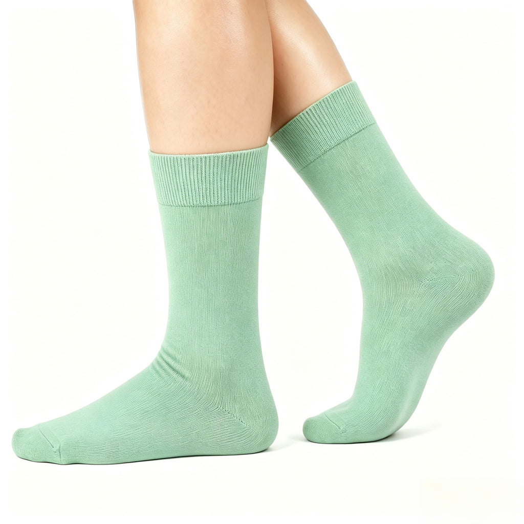 Women's 6 Pairs Bamboo Viscose Crew Socks U713
