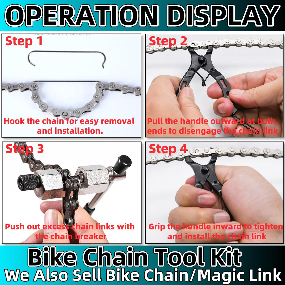 Bike Chain Tool 3 Pcs I23387