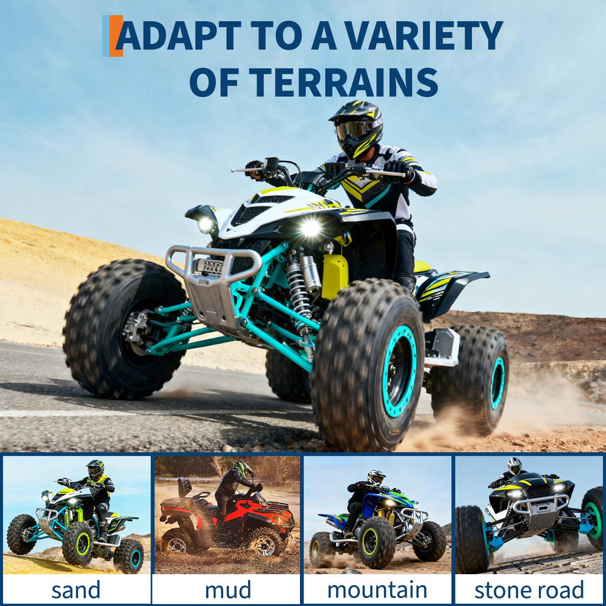 Set of 2 19x7-8 Tubeless ATV Tires F102597