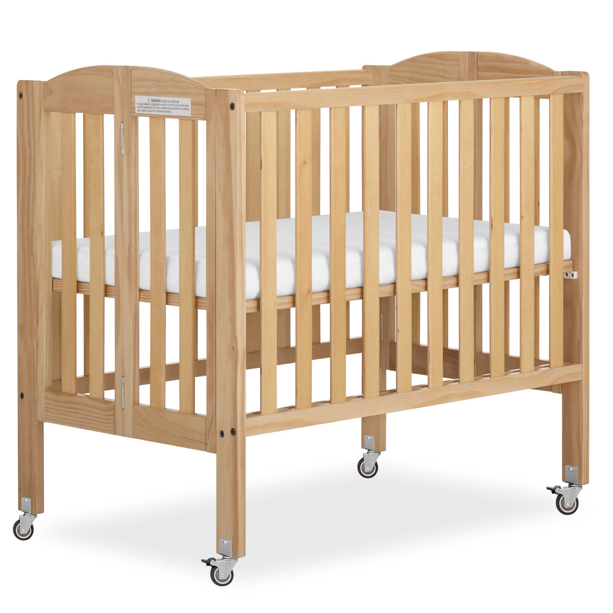2-in-1 Portable Mini Crib with Mattress C595