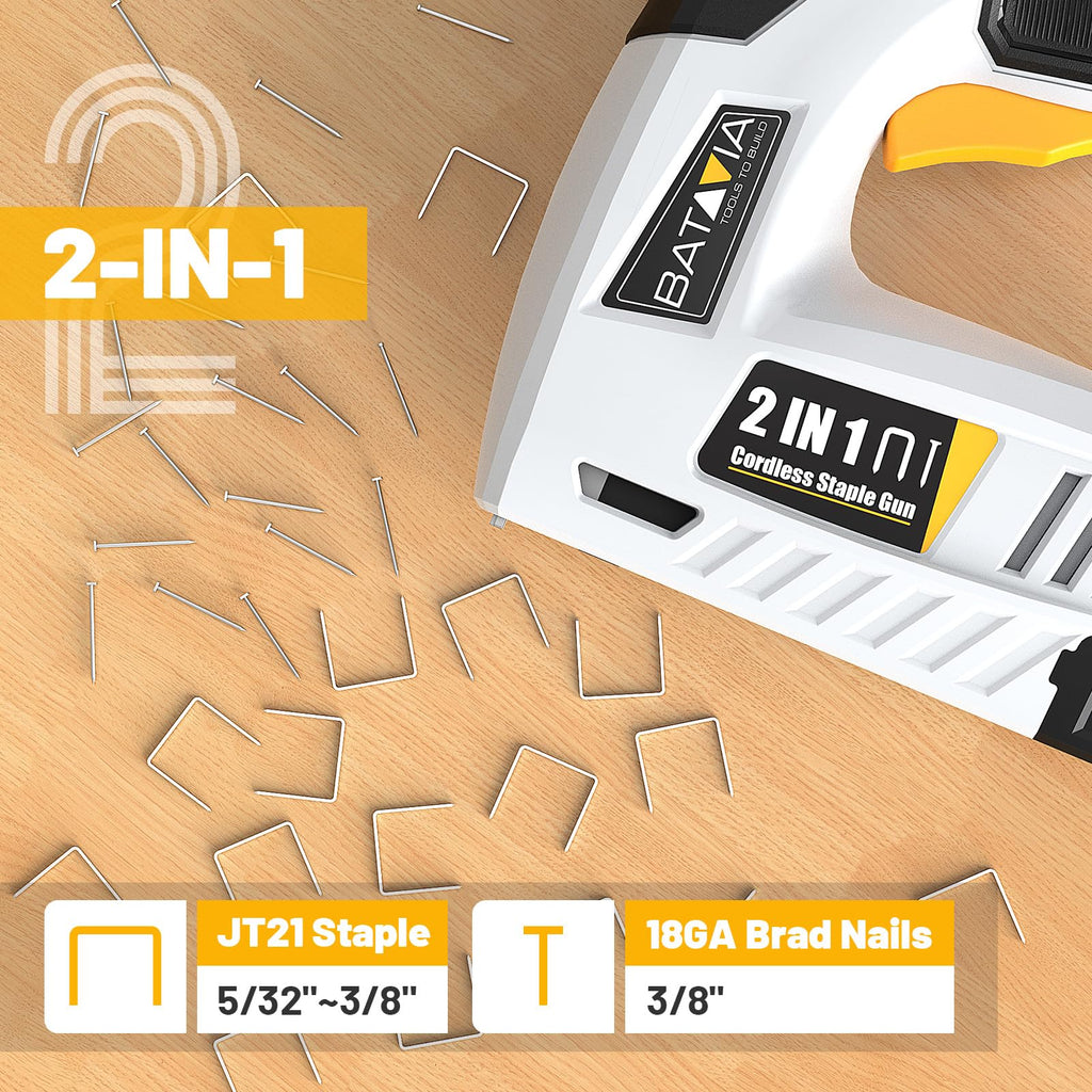 Cordless 2-in-1 Staple Gun & Brad Nailer Kit H76709