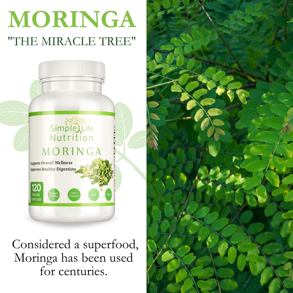 Organic Moringa Powder Capsules U5045