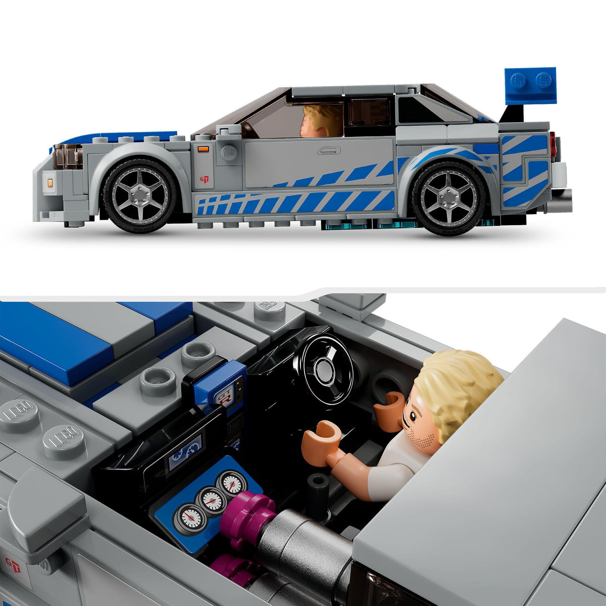 Nissan Skyline GT-R R34 Race Car Toy Building Kit E14126