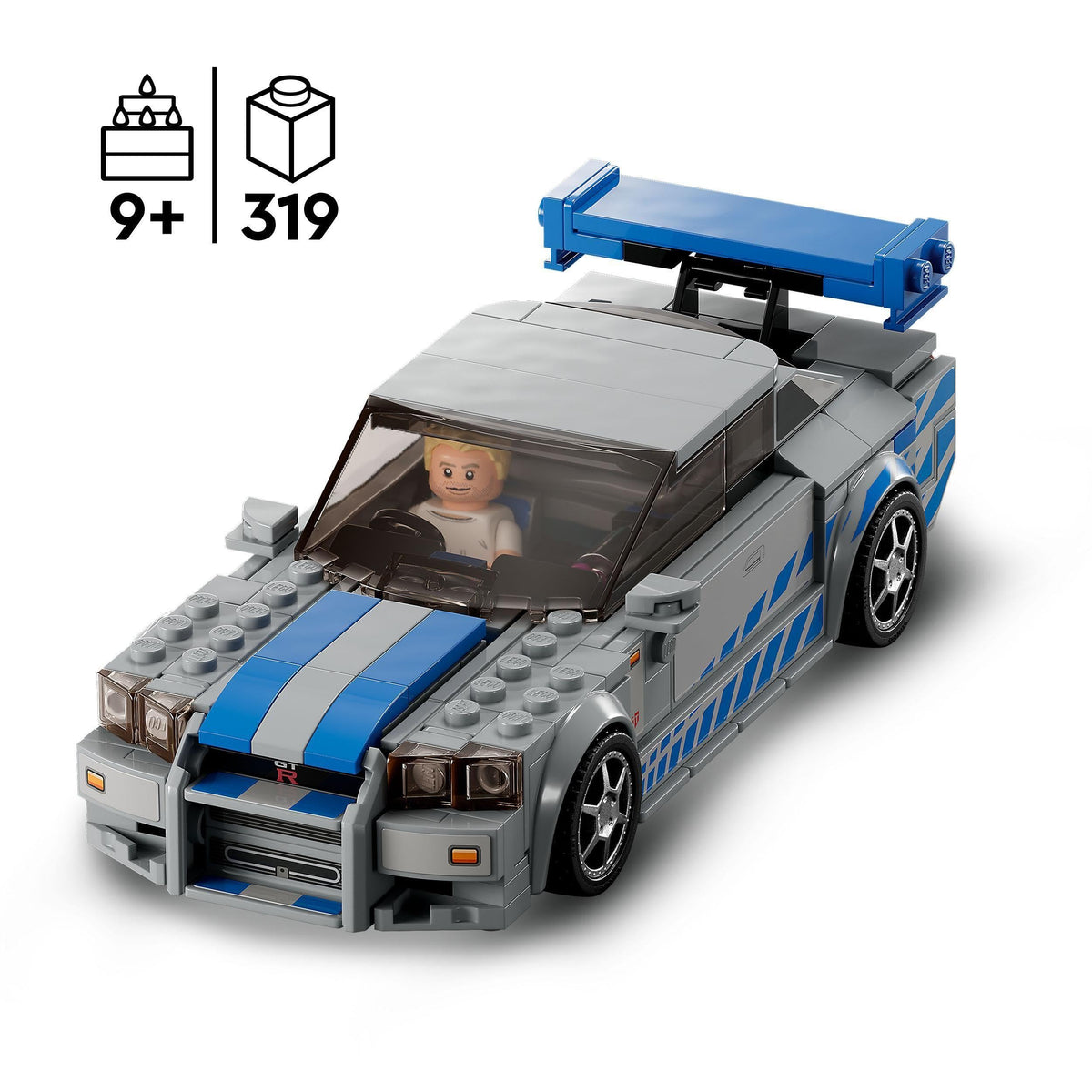 Nissan Skyline GT-R R34 Race Car Toy Building Kit E14126