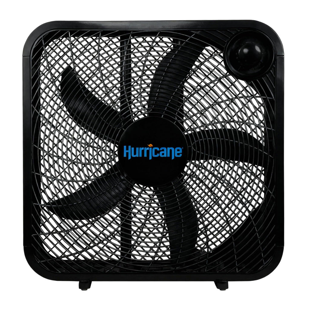 Black 3 Speed 20in Floor Box Fan S783920