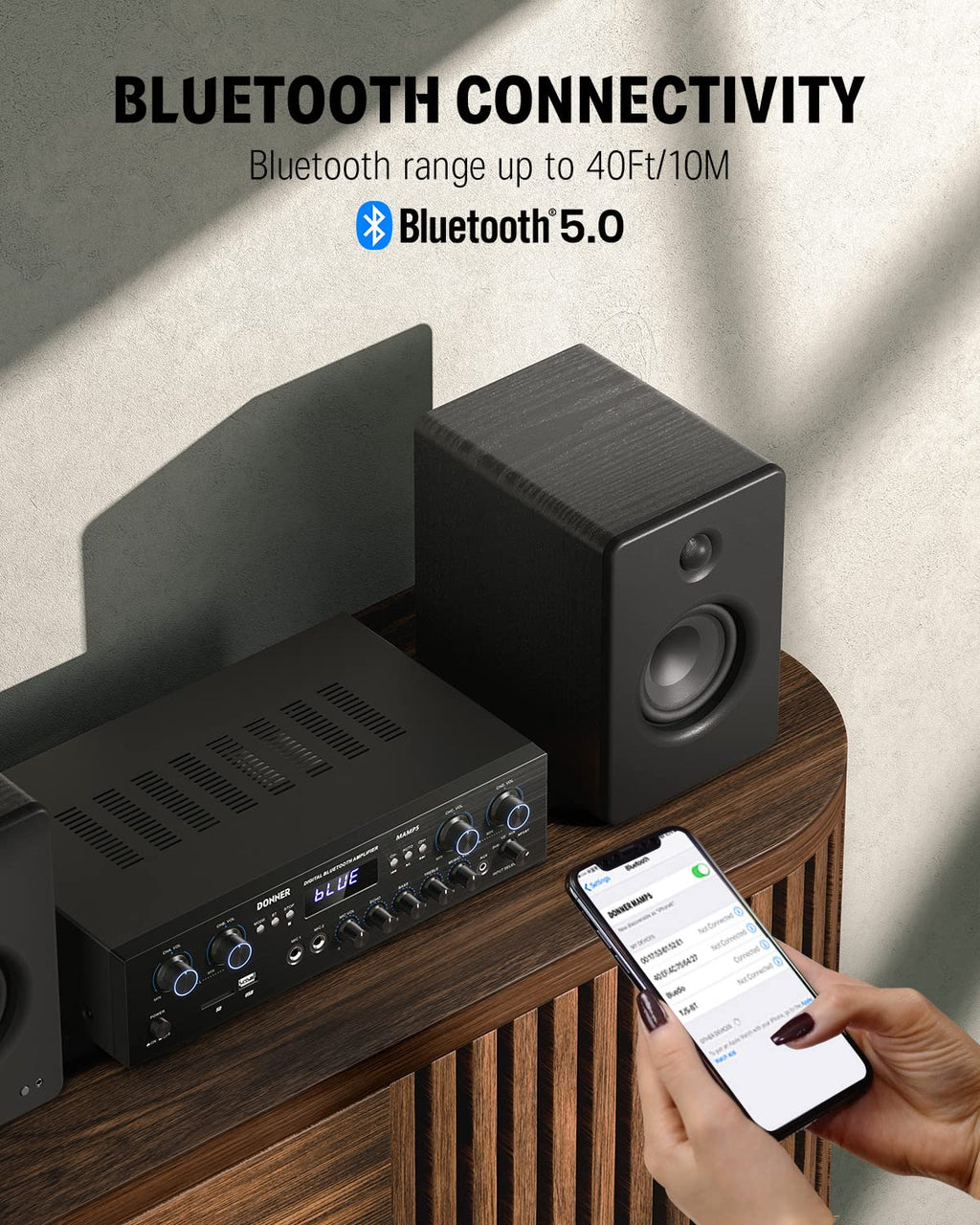 4 Channel 440W Peak Power Bluetooth Stereo Audio Amplifier Receiver Y519