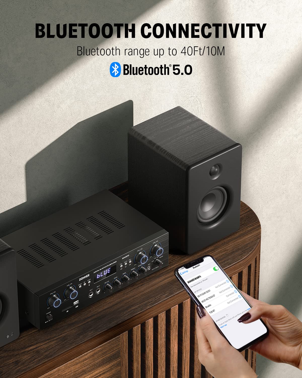 4 Channel 440W Peak Power Bluetooth Stereo Audio Amplifier Receiver Y519