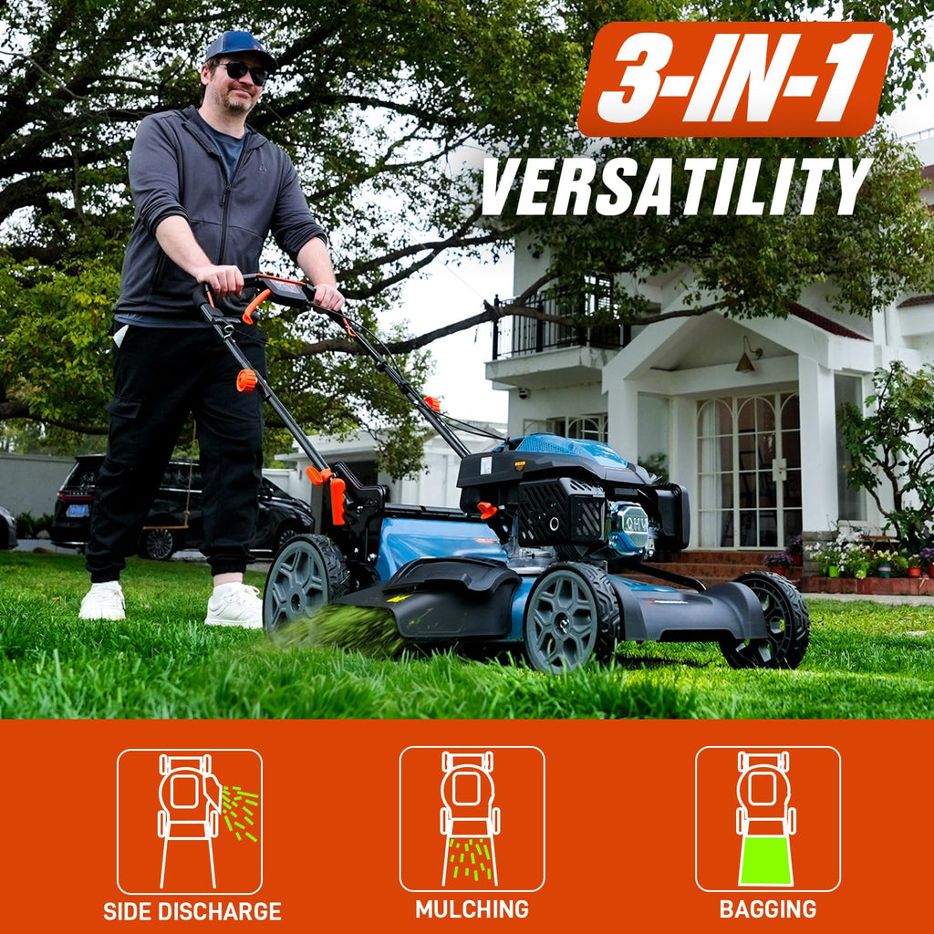 22" 3-in-1 Variable Speed Self Propelled Gas Lawn Mower K82325