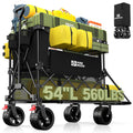 Collapsible Wagon with Extended Tailgate, Black O402939
