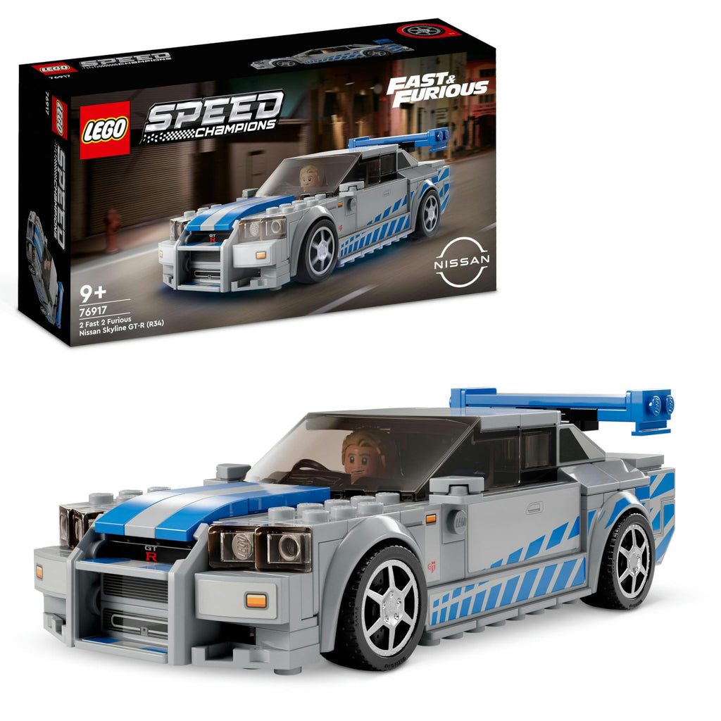Nissan Skyline GT-R R34 Race Car Toy Building Kit E14126