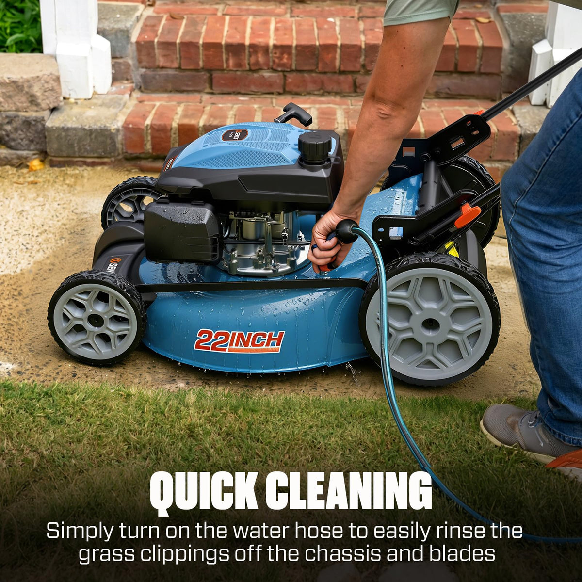22" 3-in-1 Variable Speed Self Propelled Gas Lawn Mower K82325