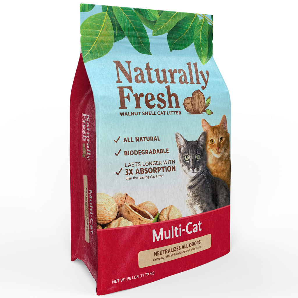 Unscented Walnut Shell Cat Litter 26 Lbs R231388